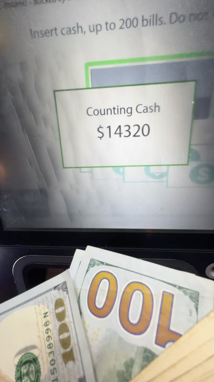 ATM screen reading $14,320