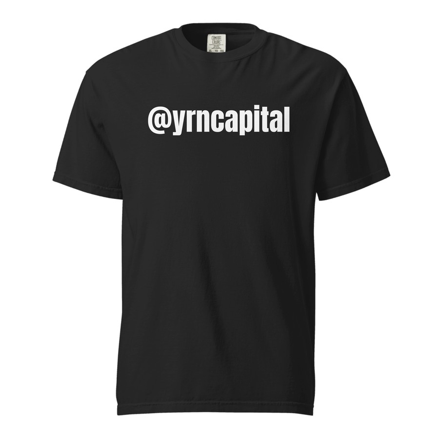 @yrncapital tee — front
